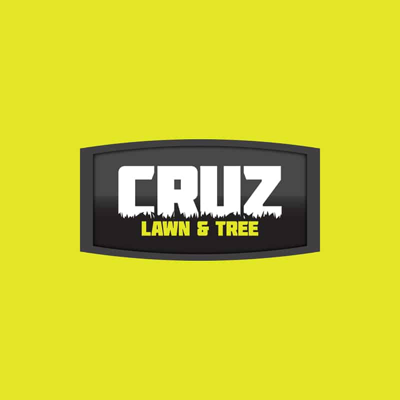 Cruz Lawn and Tree logo design.