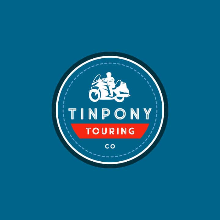 A logo design for TinPony Touring in Maryland.